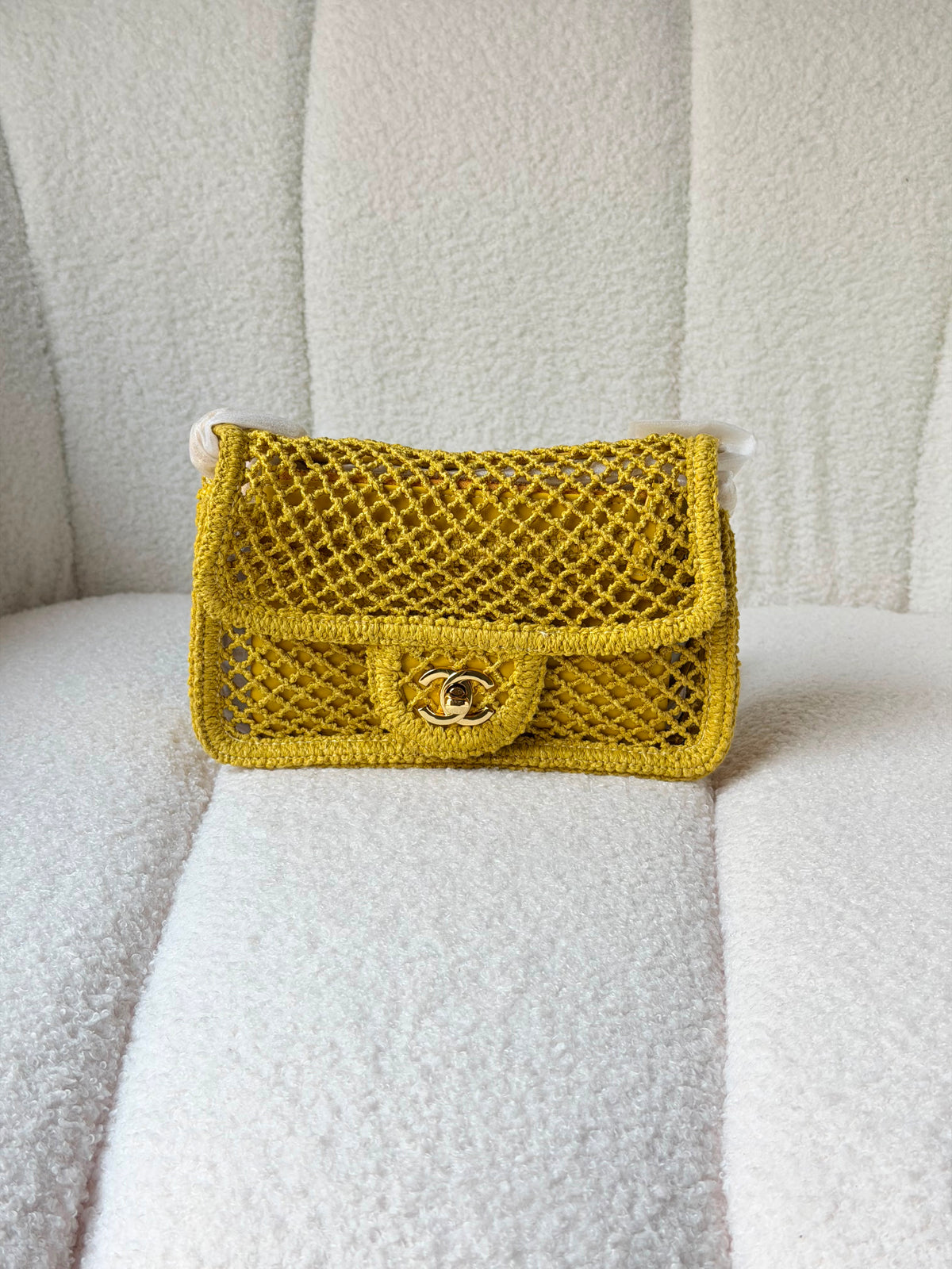 Chanel Small Coco Beach Macrame Flap Bag - 6