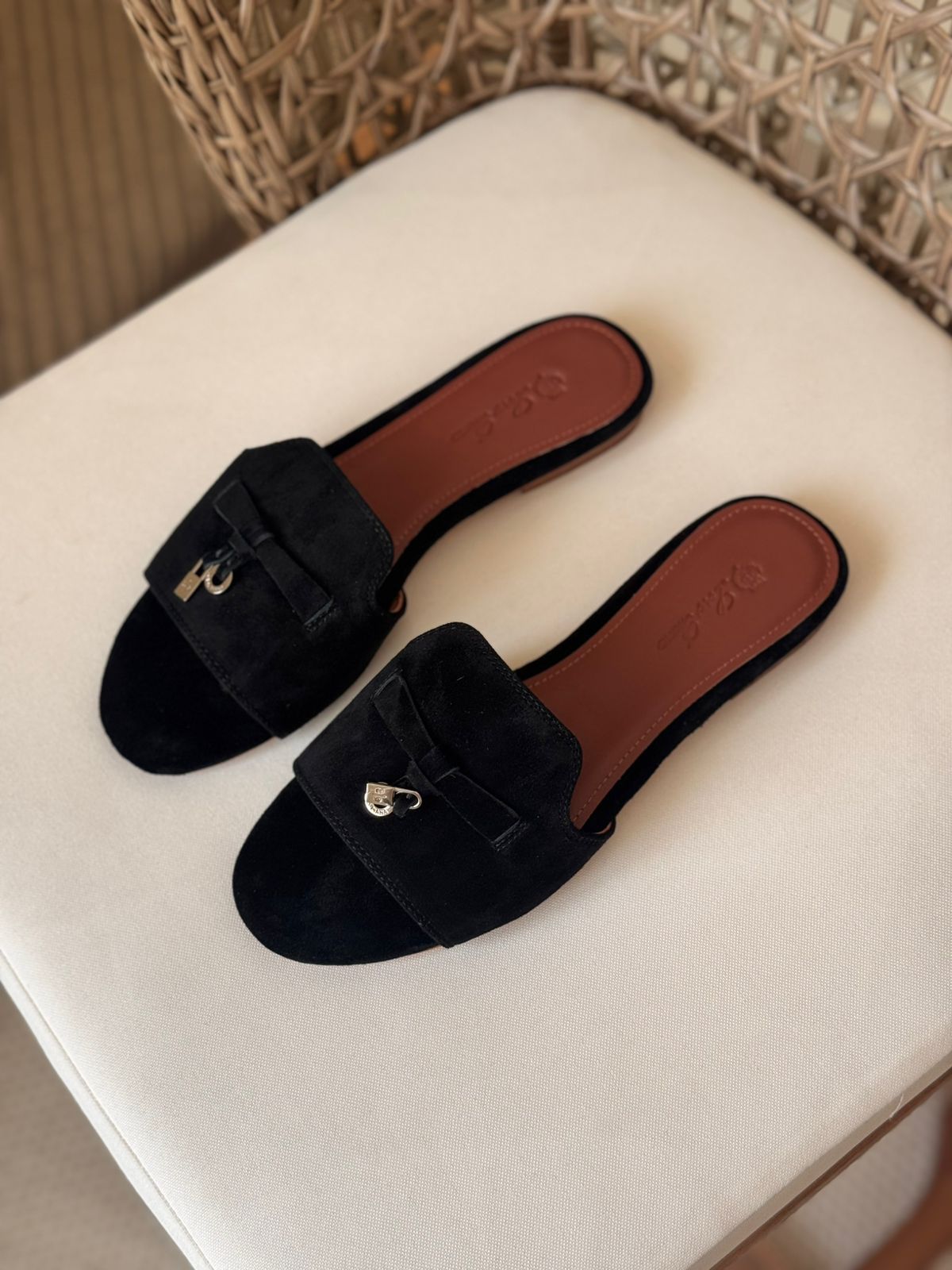 Loro Piana Summer Charms Flat Slides - 12