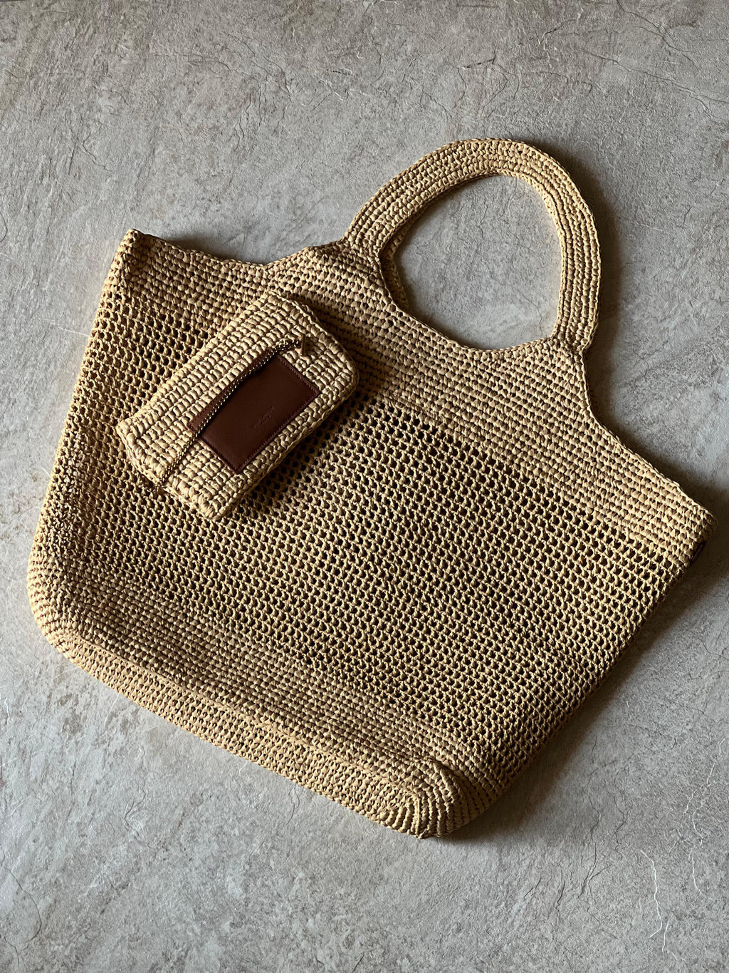 Saint Laurent Icare In Raffia Bag - 2