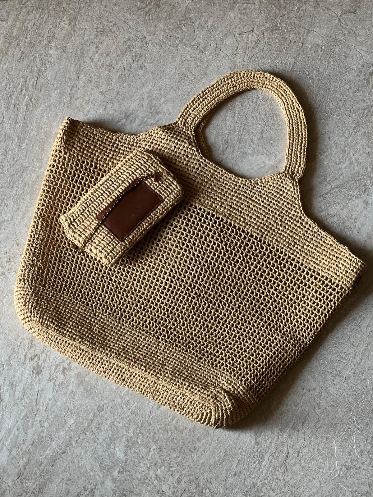 Saint Laurent Icare In Raffia Bag - 2