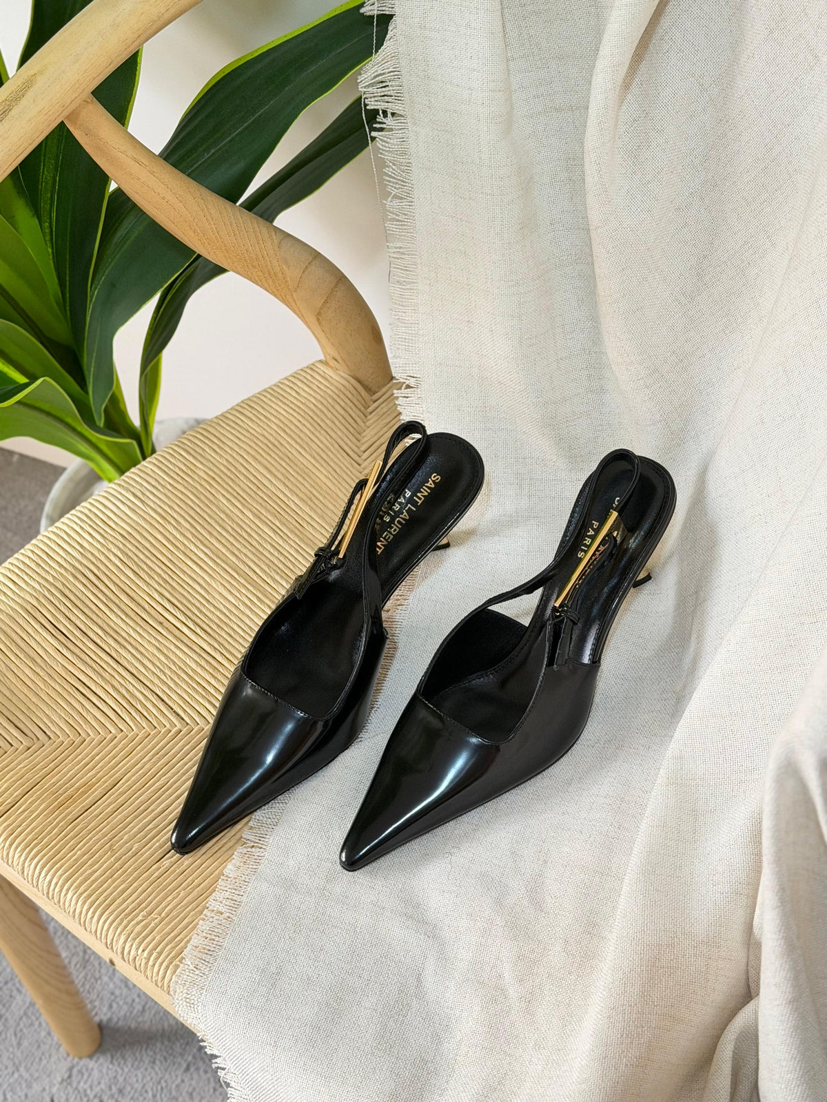 Saint Laurent Lee Slingback Pumps - 6