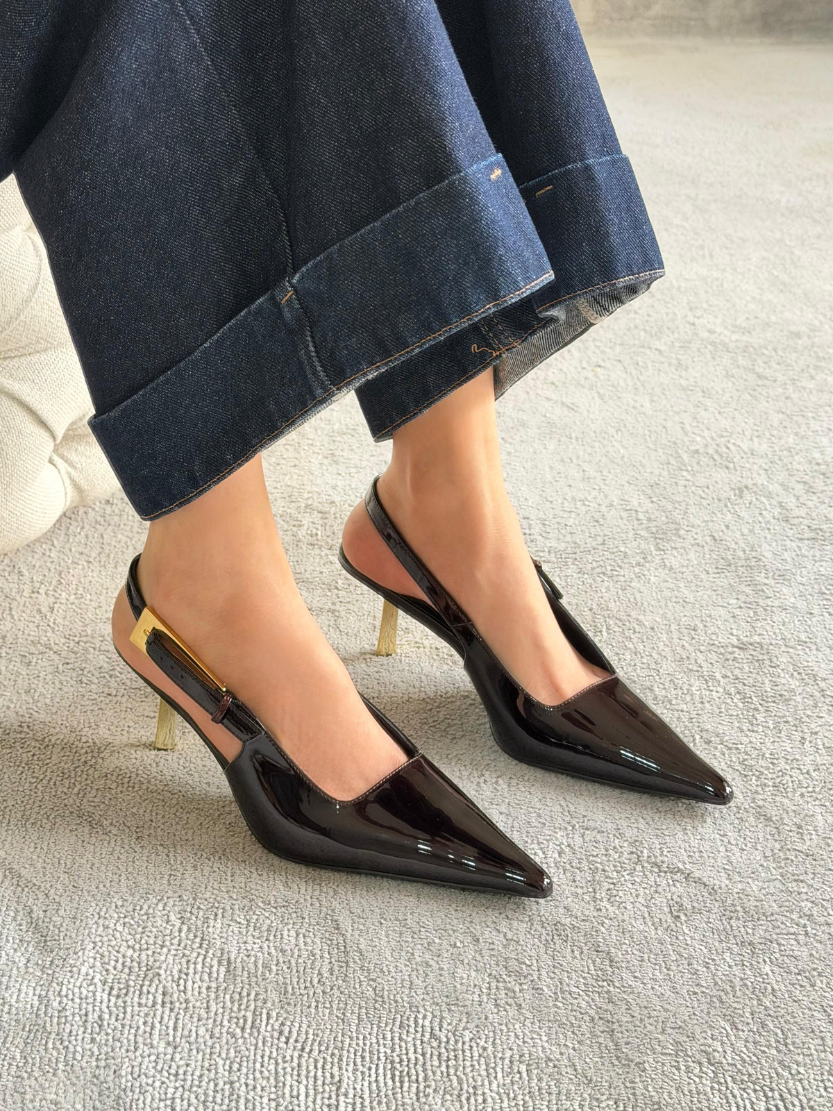 Saint Laurent Lee Slingback Pumps - 4
