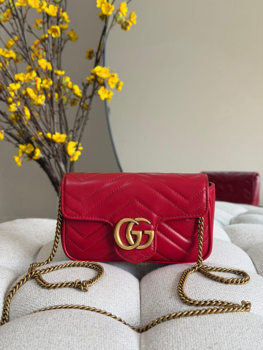 Gucci Super Mini GG Marmont Bag - 8