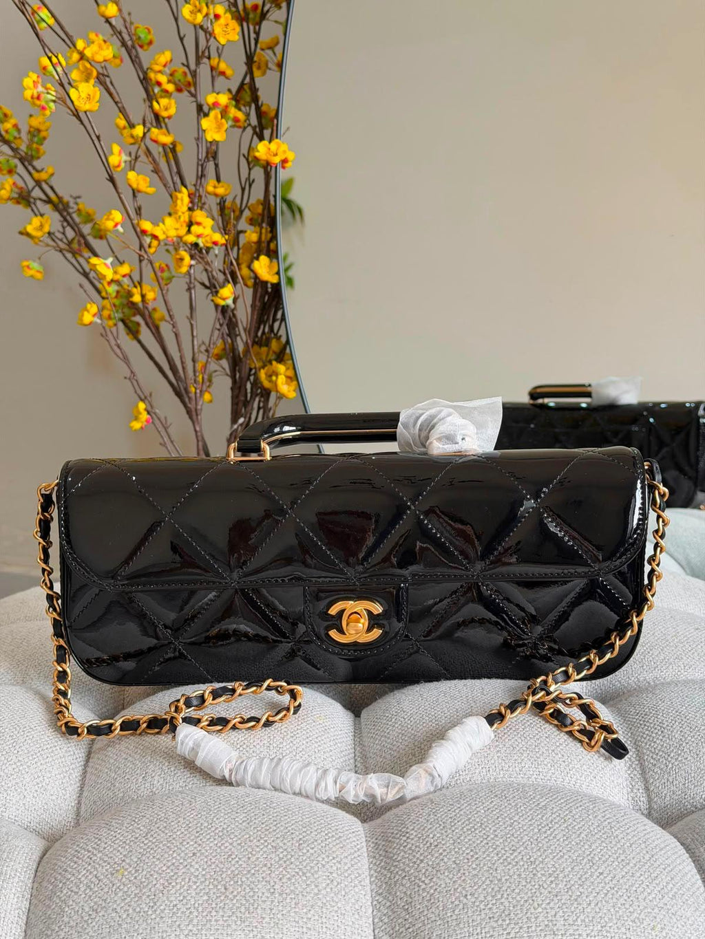 Chanel Classic Long Flap Bag with Top Handle - 6