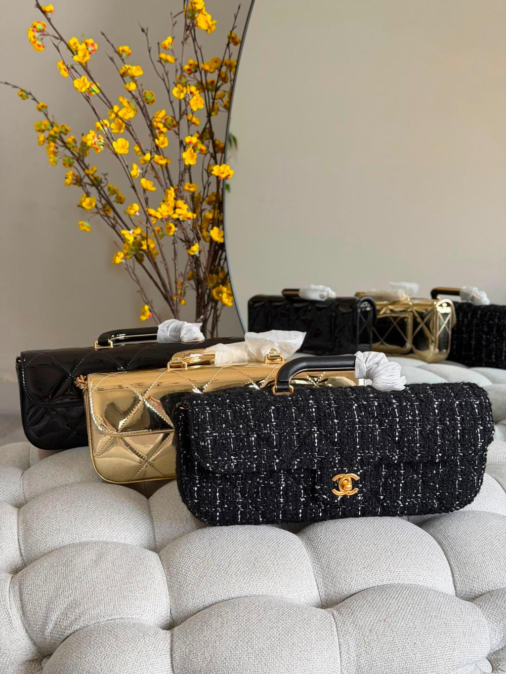 Chanel Classic Long Flap Bag with Top Handle