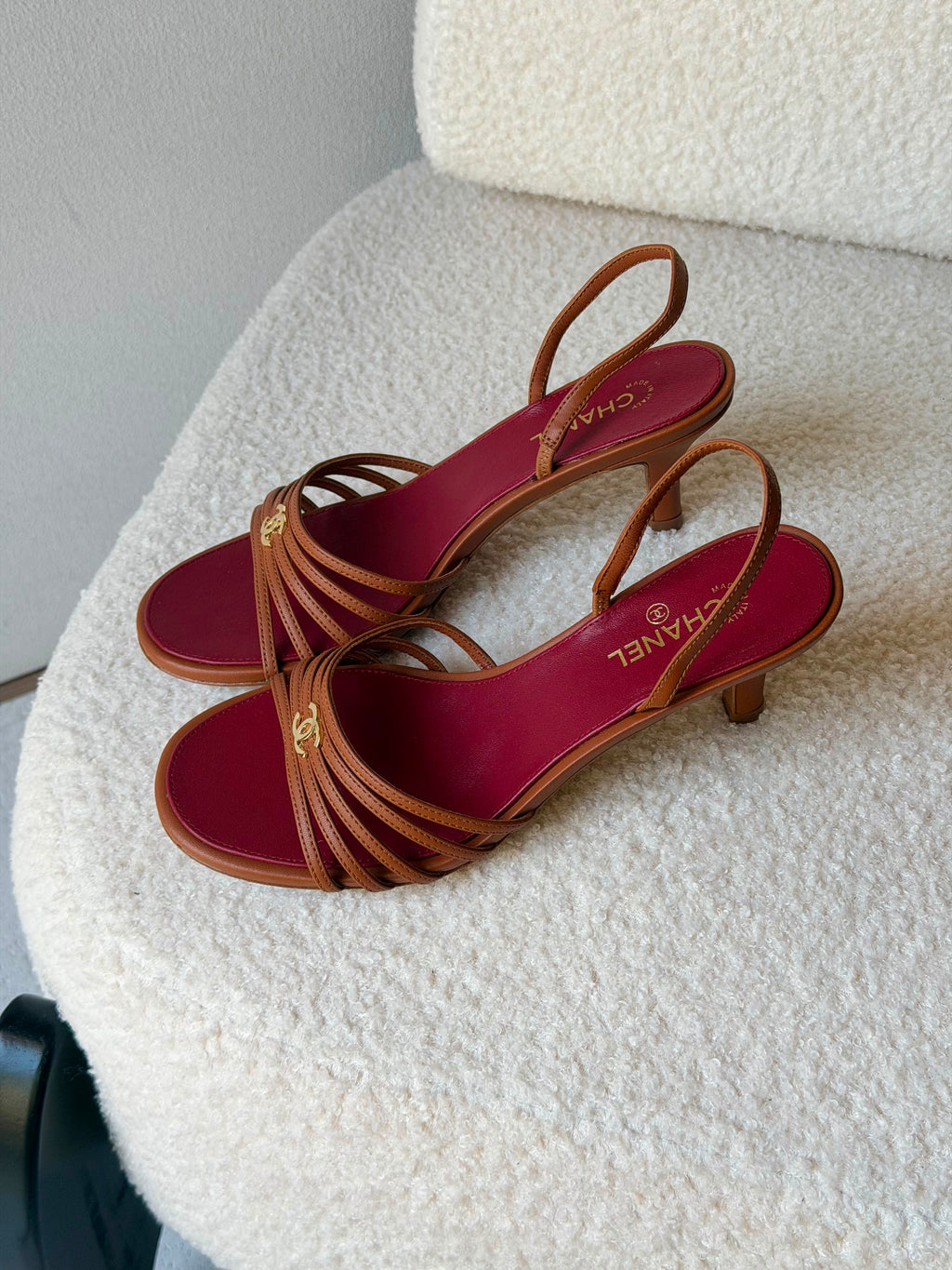 Chanel Goatskin Sandals - 7