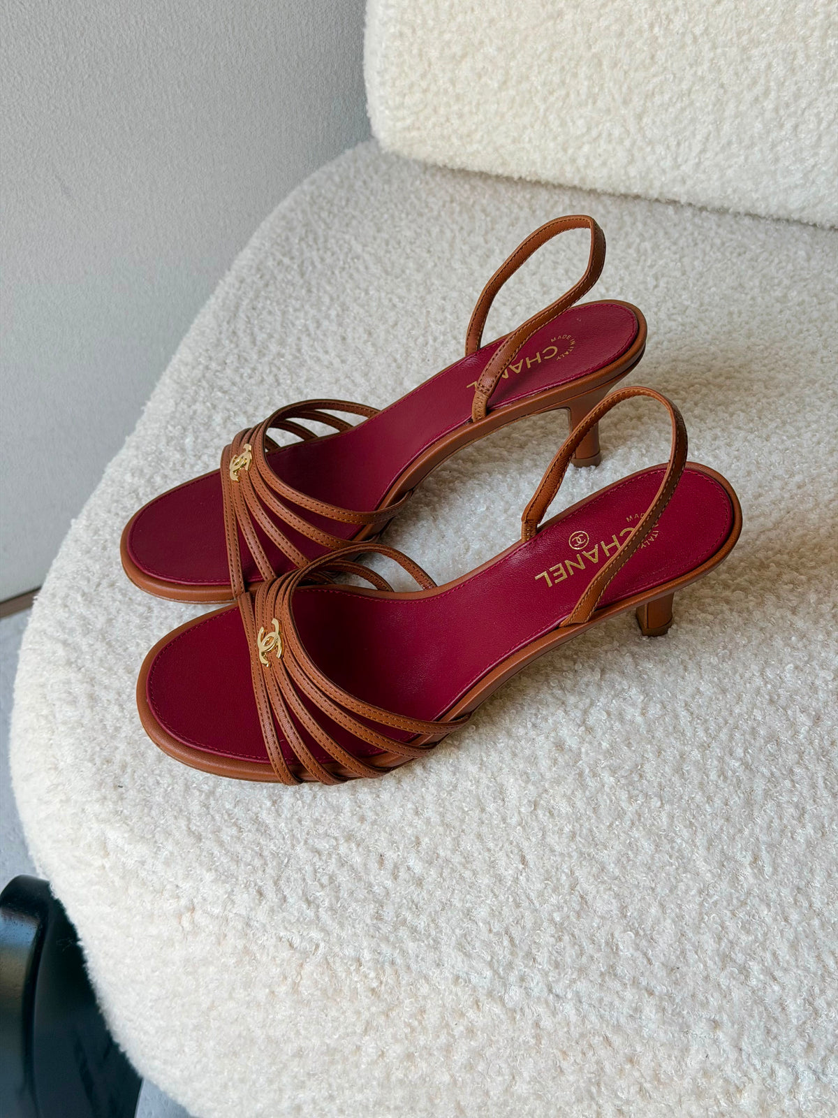 Chanel Goatskin Sandals - 7