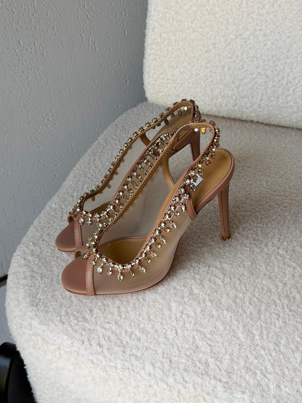 Aquazzura Temptation Crystal Sandal - 6