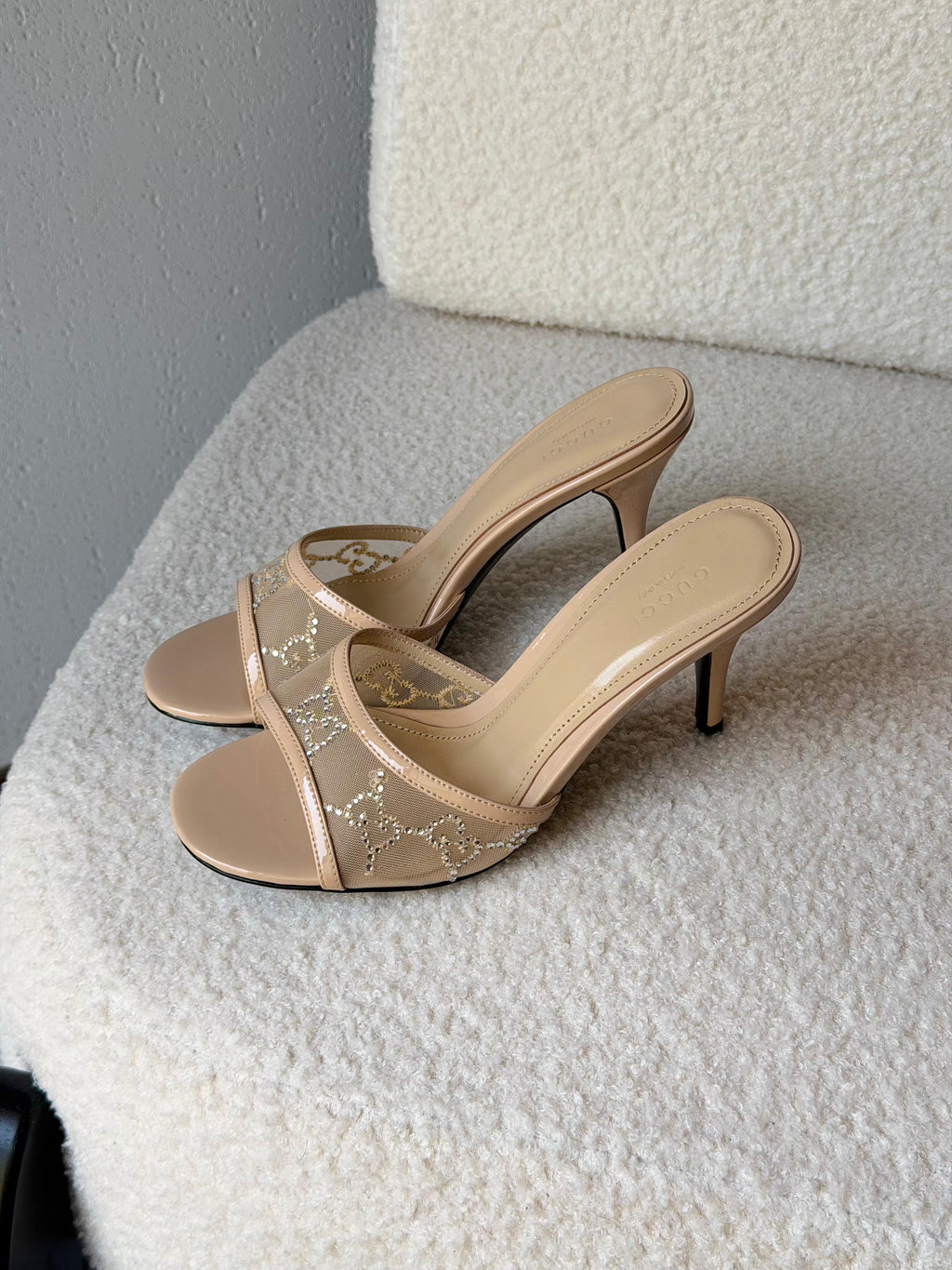 Gucci GG crystal sandals - 8