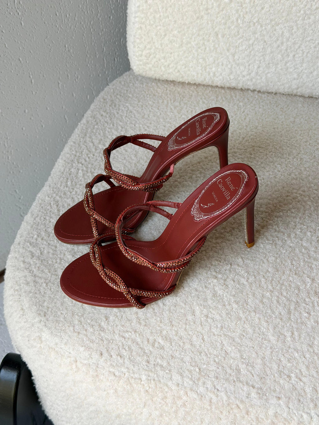 Rene Caovilla Braid Sandals - 10