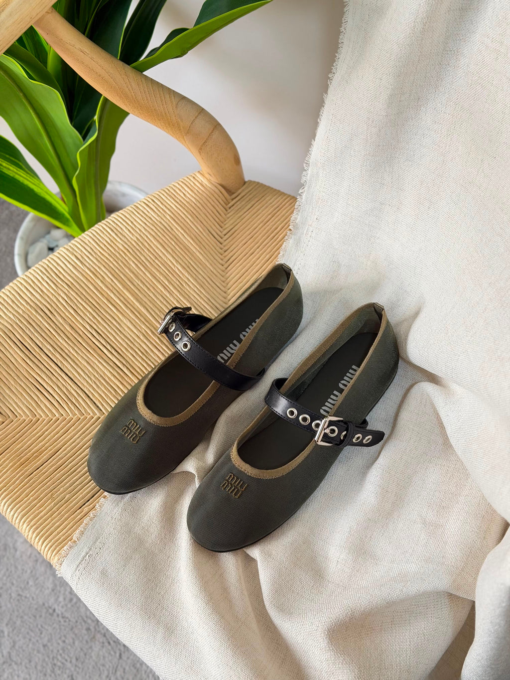 Miu Miu Mesh Fabric Ballerinas - 2