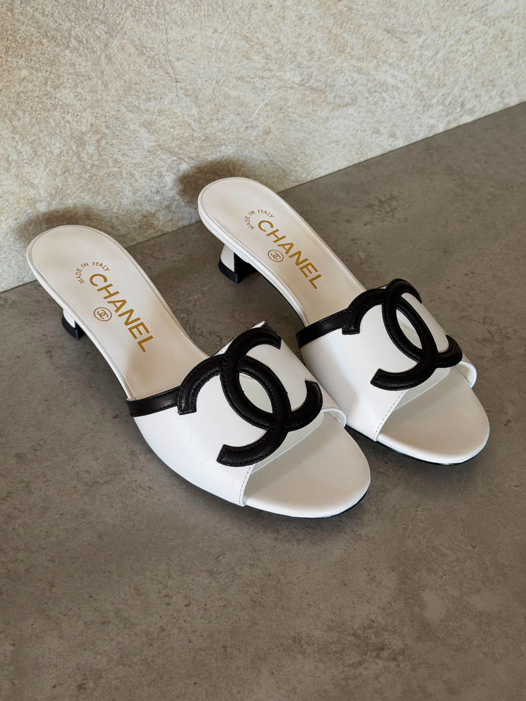 Chanel Low-Heel Mules