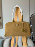 Chanel Large Bowling Bag Suede