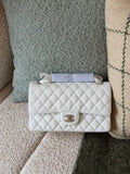 Chanel Medium Classic Double Flap Bag Silver Hardware