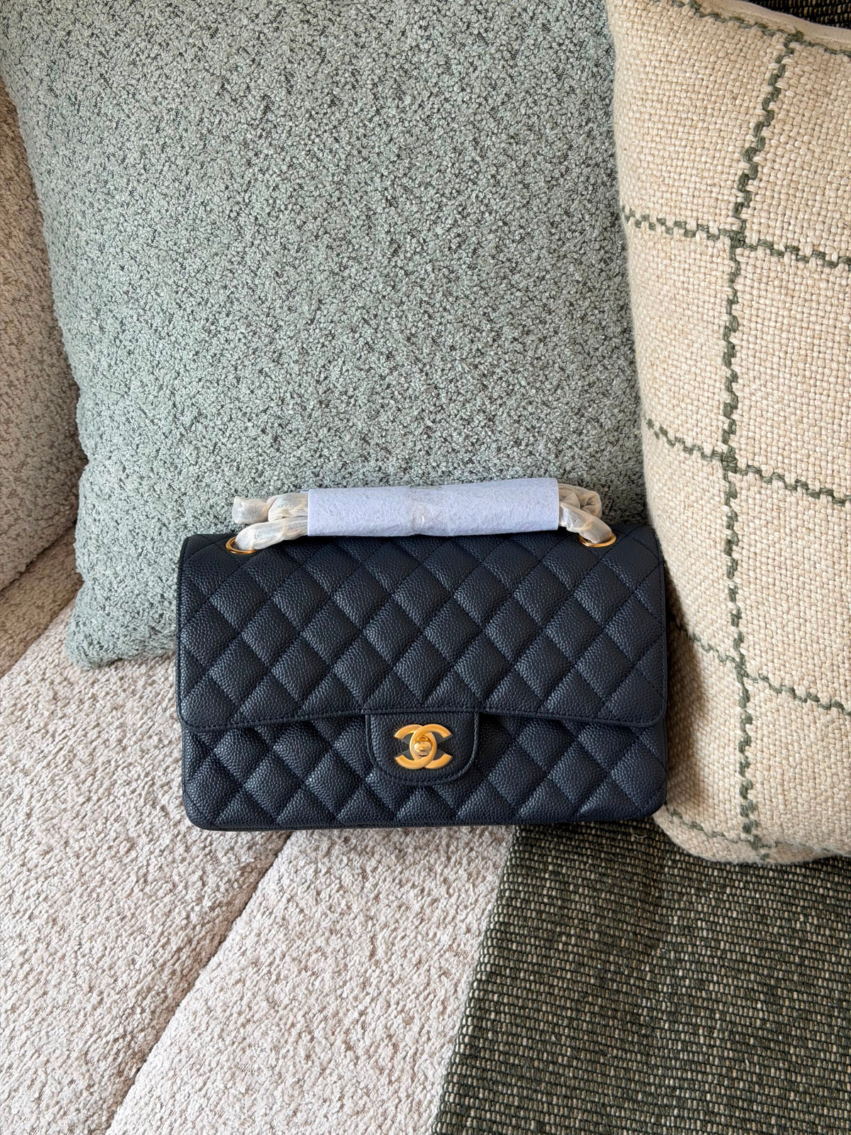 Chanel Medium Classic Double Flap Bag Gold Hardware - 7