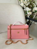Chanel Caviar Quilted Trendy Handle Slim Vanity