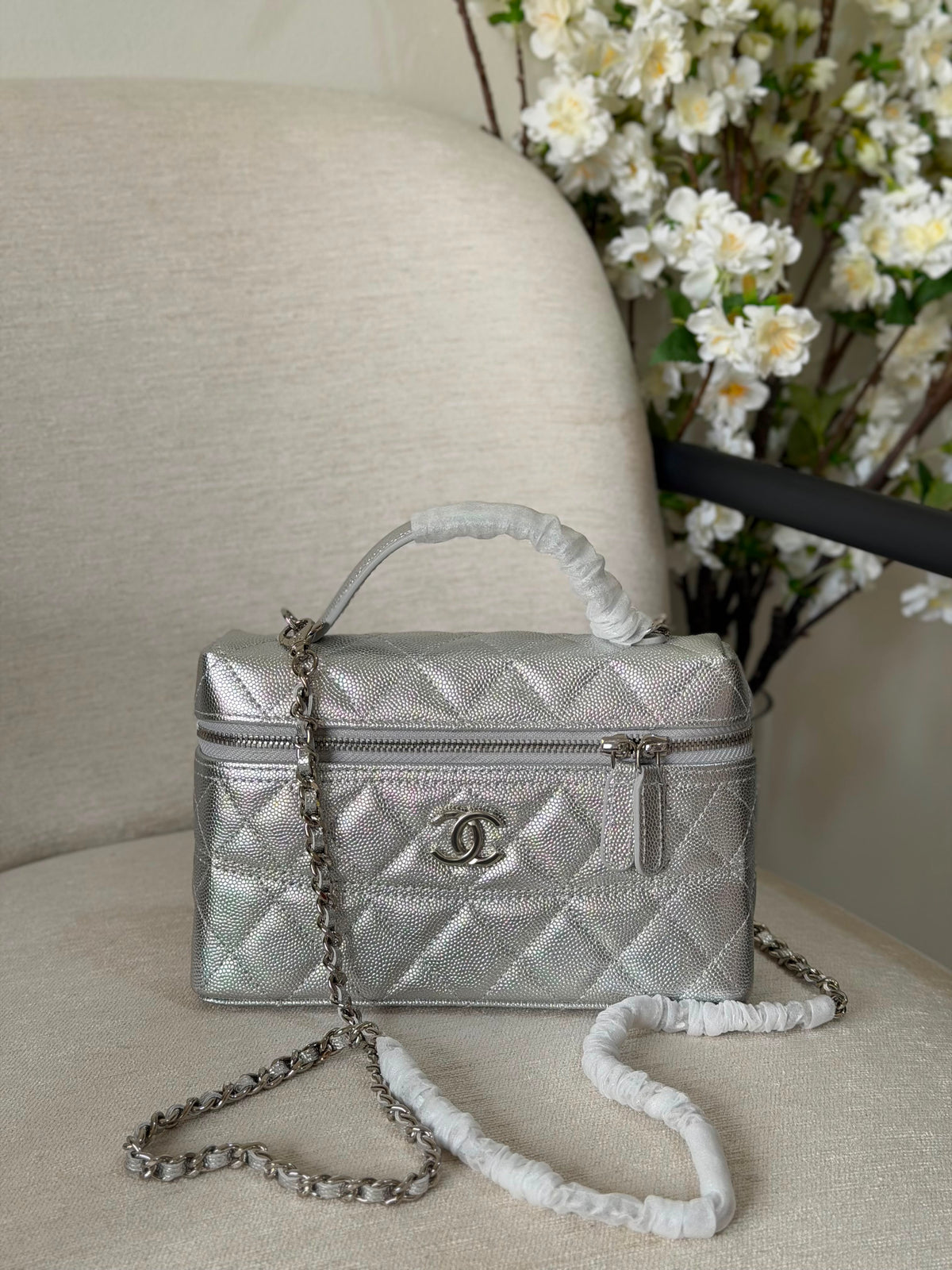 Chanel Caviar Quilted Trendy Handle Slim Vanity - 3