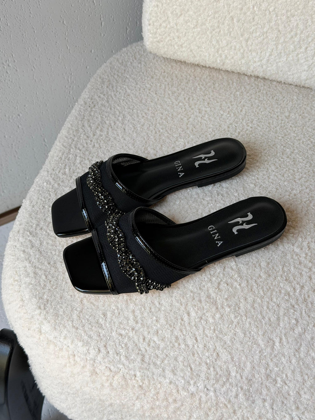 Gina Square-Toe Mesh Flats - 8