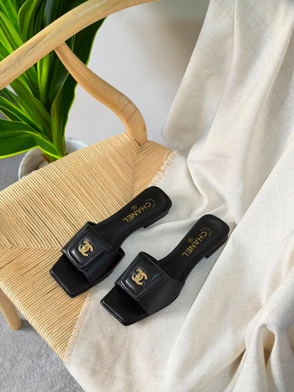 Chanel Turn-Lock Flat Mules - 8