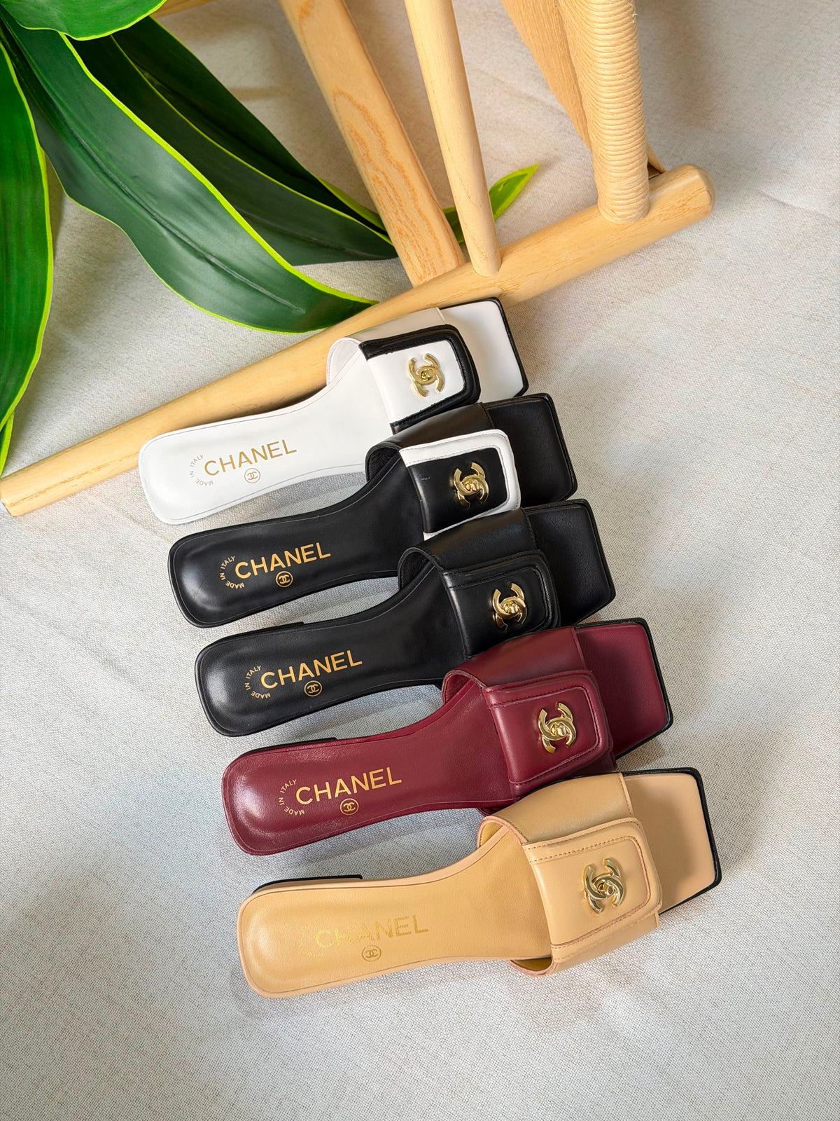 Chanel Turn-Lock Flat Mules - 2