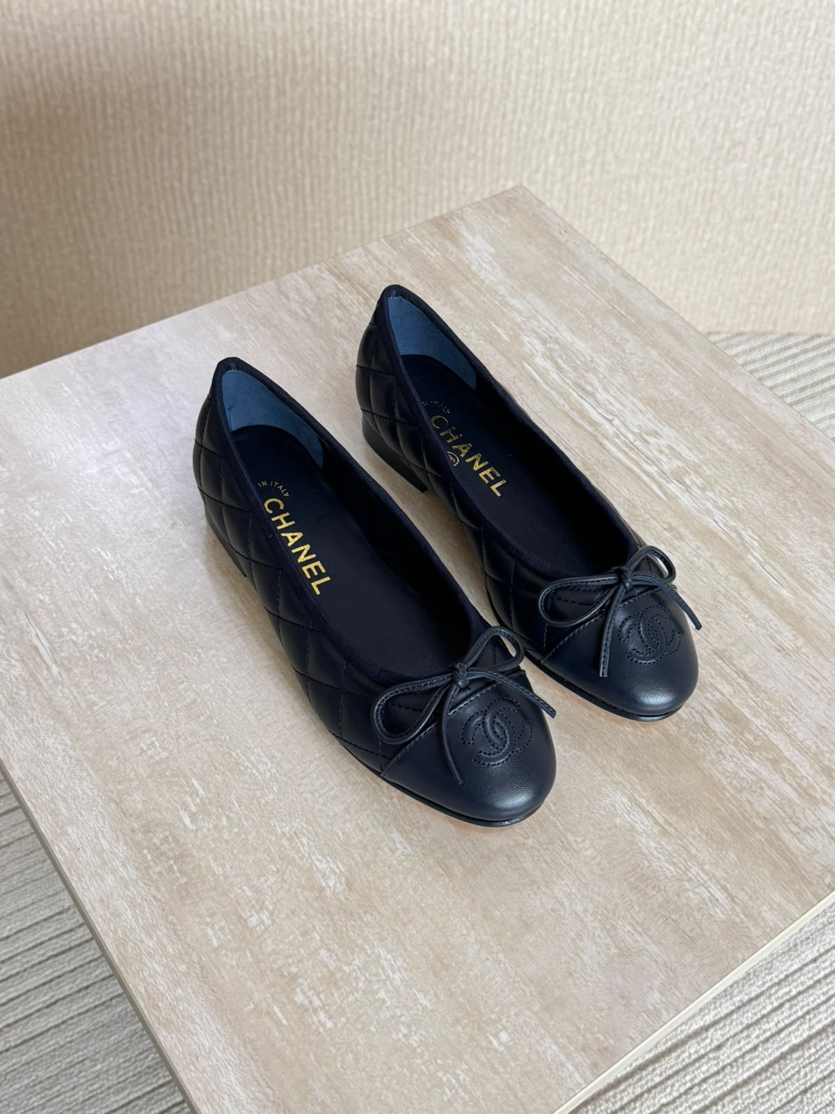 Chanel Washed Out Denim Quilted Ballet - 11