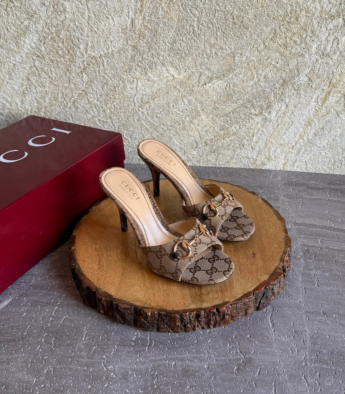 Gucci Horsebit Heeled Mules