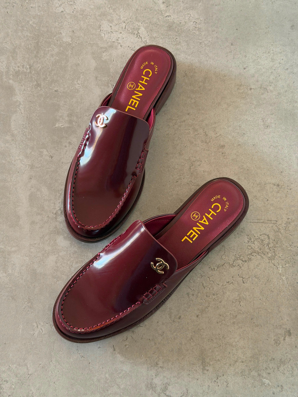 Chanel Mules in Suede Calfskin