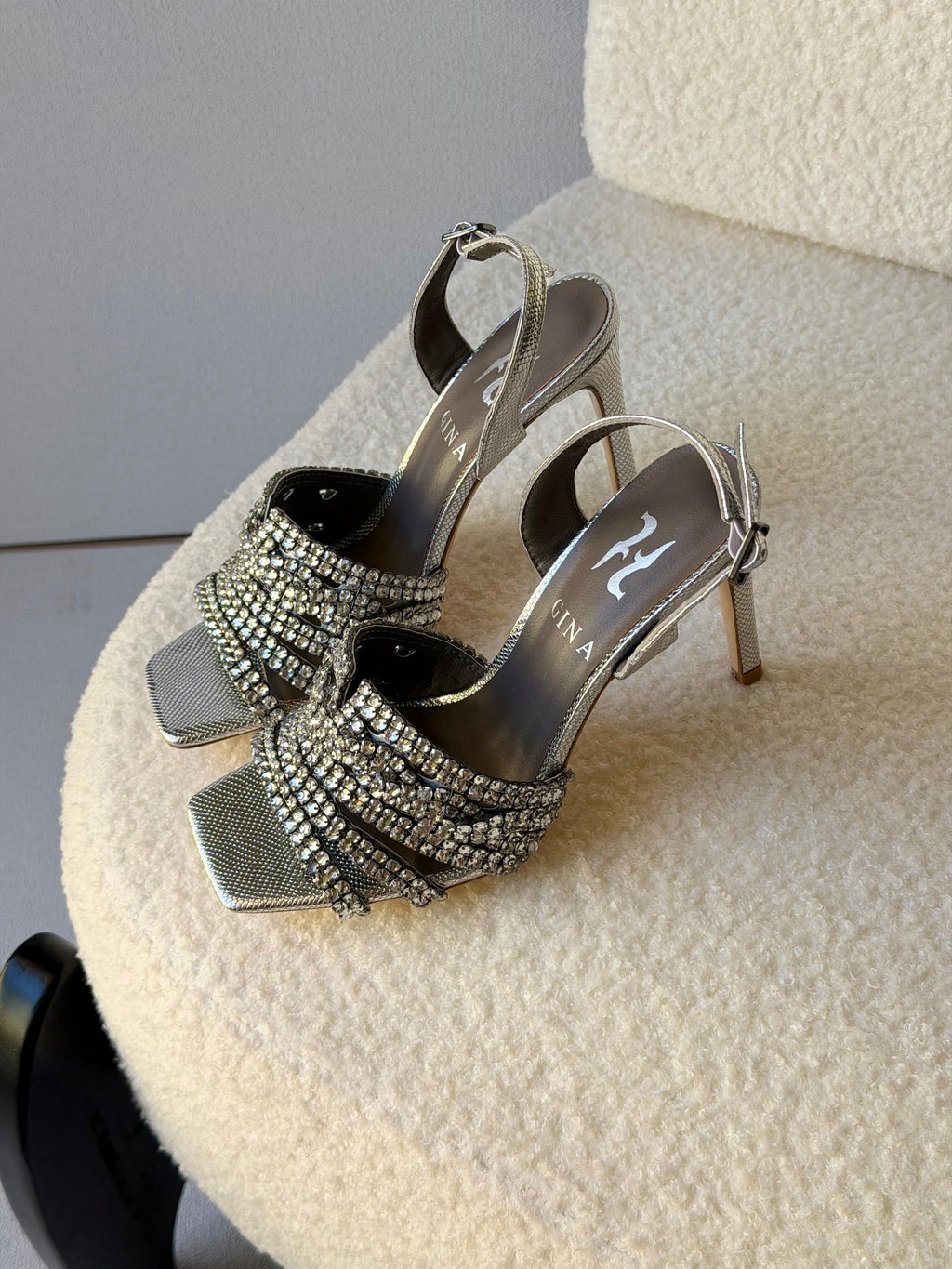 Gina Metallic Leather Slingback Sandals - 2