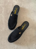 Chanel Mules in Suede Calfskin