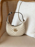 Gucci GG Marmont Half-Moon-Shaped Mini Bag