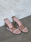 Rene Caovilla Satin Chandelier Heeled Mules