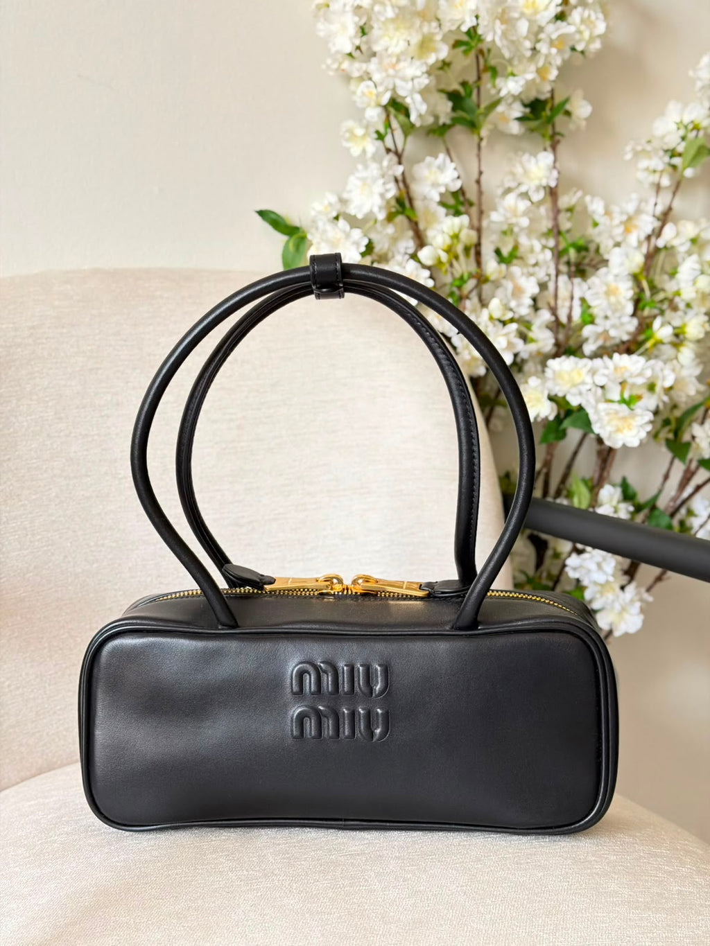 Miu Miu Leather Patchwork Beau Bag - 3