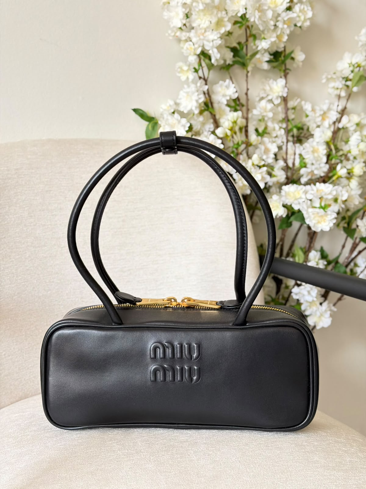 Miu Miu Leather Patchwork Beau Bag - 3