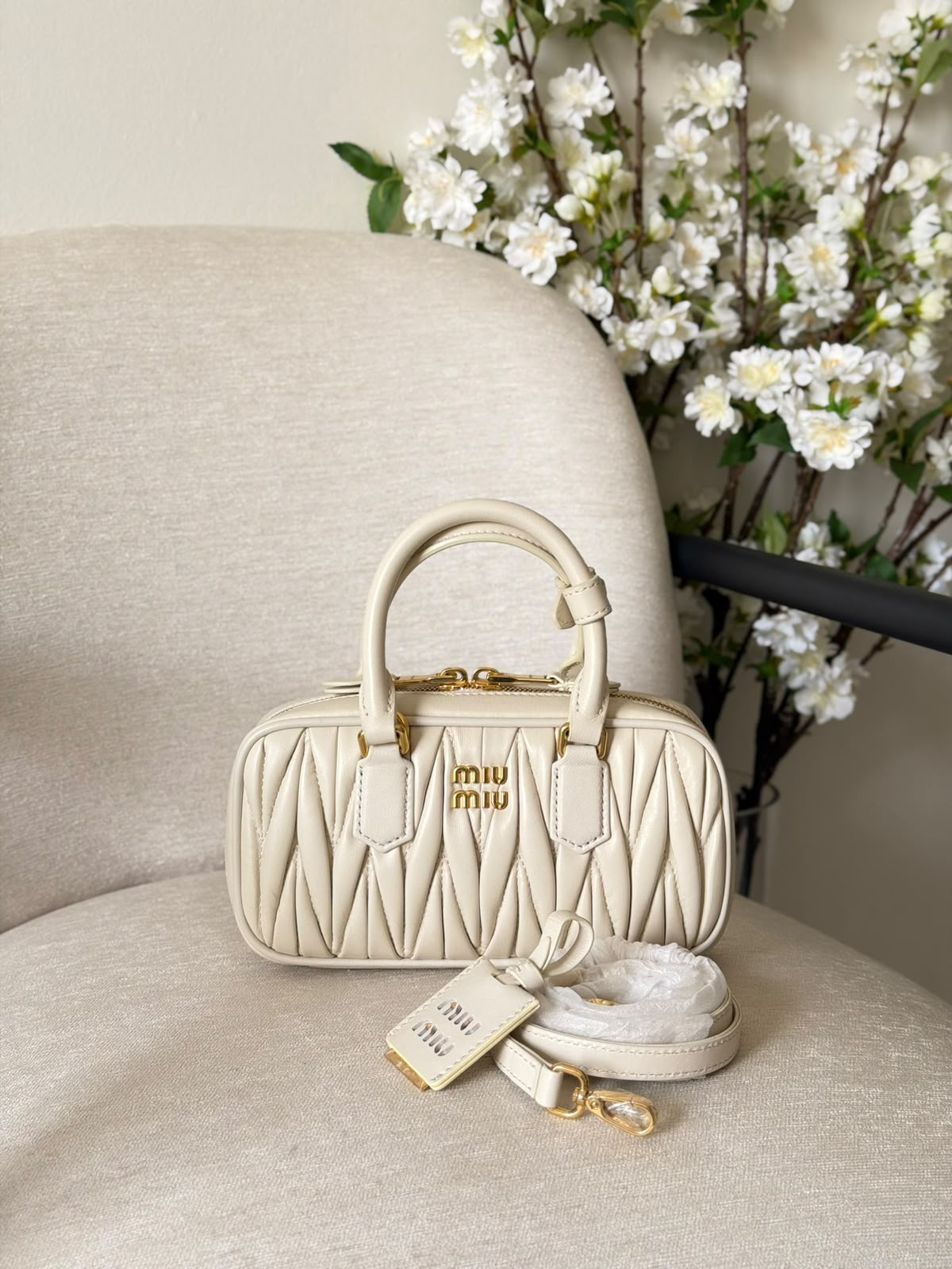 Miu Miu Arcadie Matelassé Nappa Leather Mini-Bag - 4