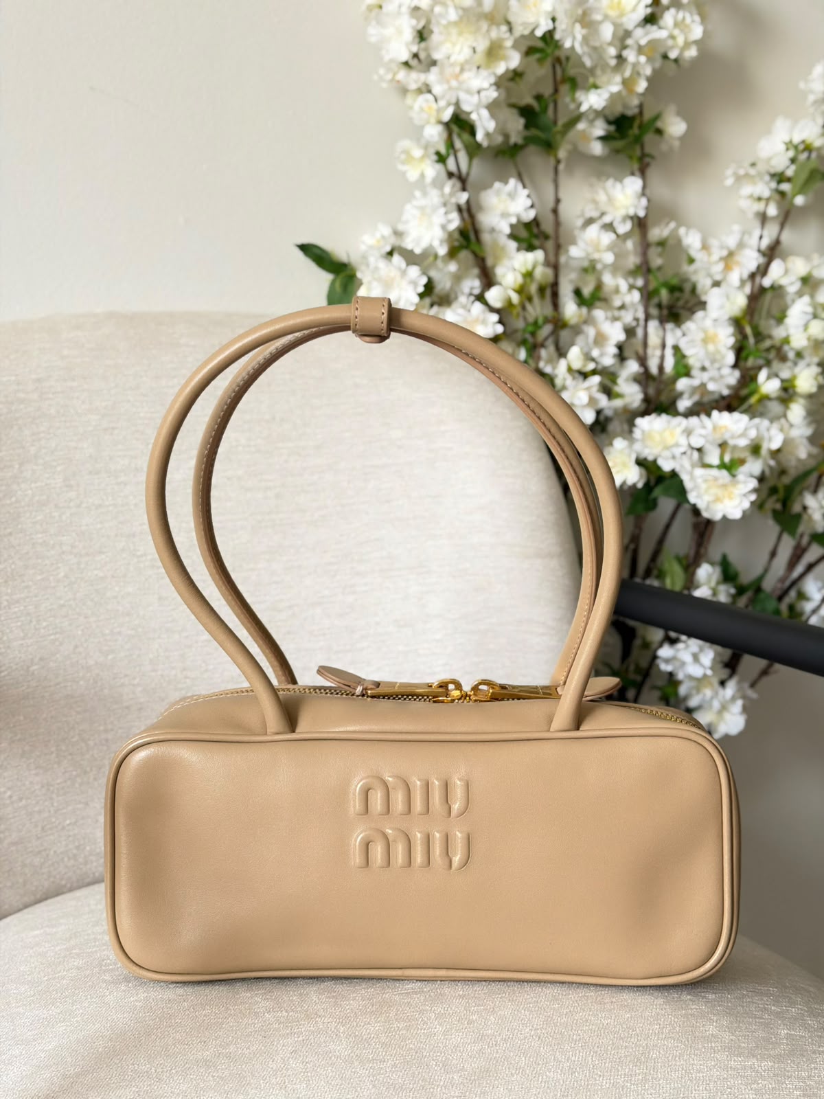 Miu Miu Leather Patchwork Beau Bag - 2