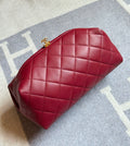 Chanel Quilted Lambskin Clutch