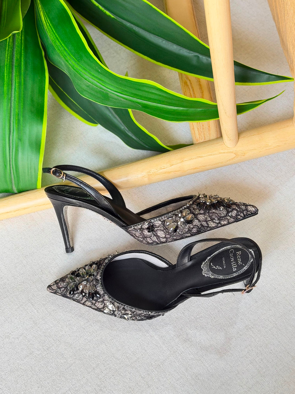 Rene Caovilla Veneziana Slingback Pumps - 4