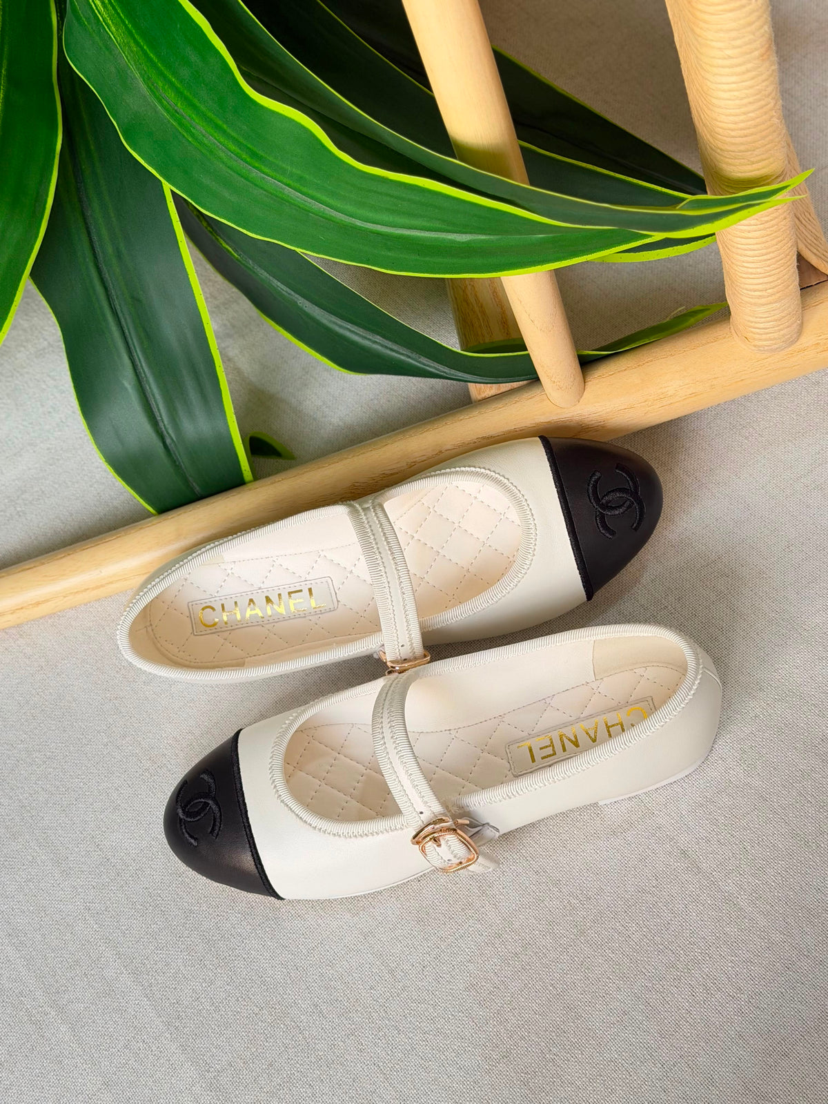 Chanel Lambskin Mary Jane Ballet Flats - 2
