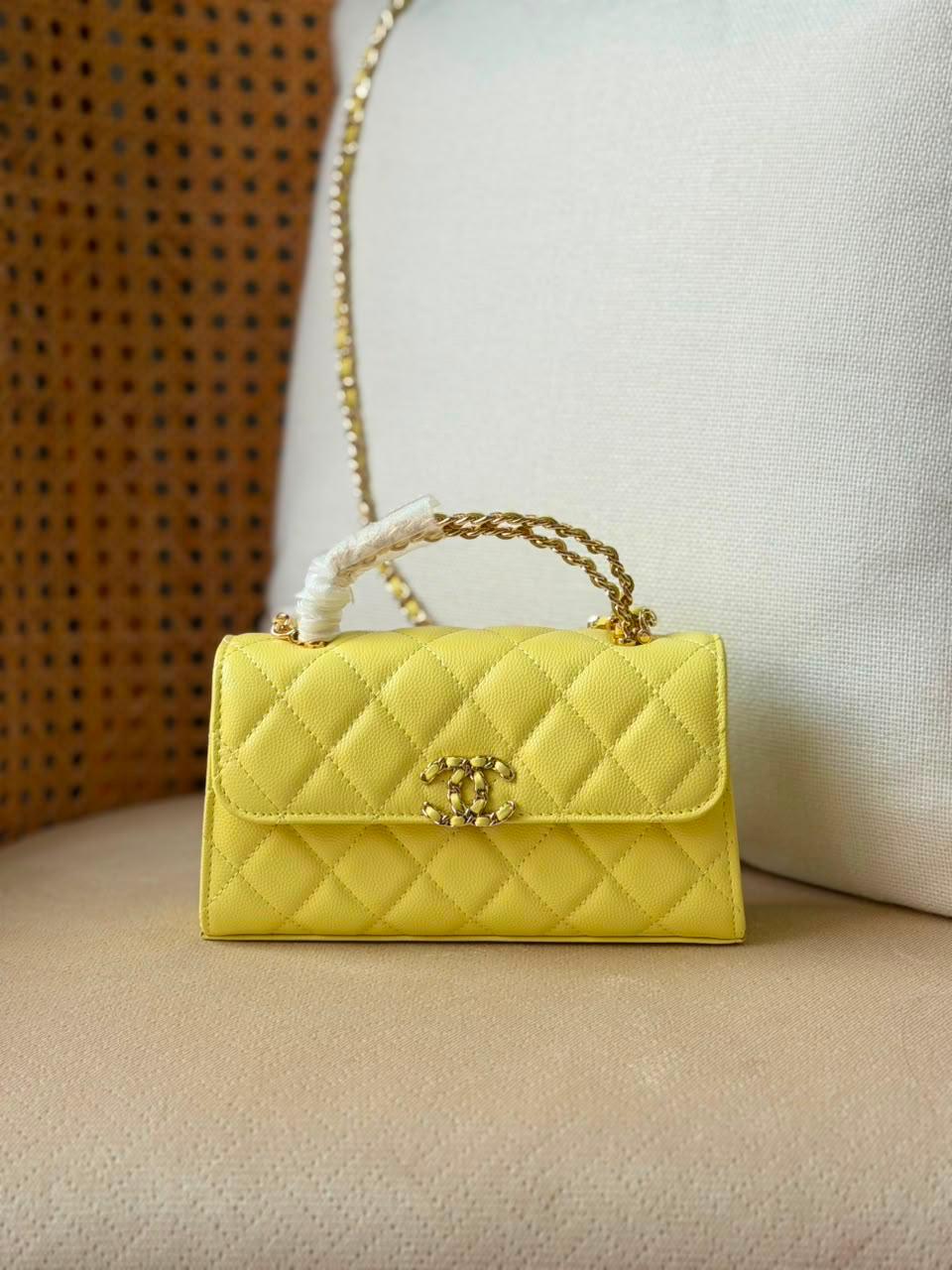 Chanel 25S Calfskin Kelly Clutch with Chain - 6