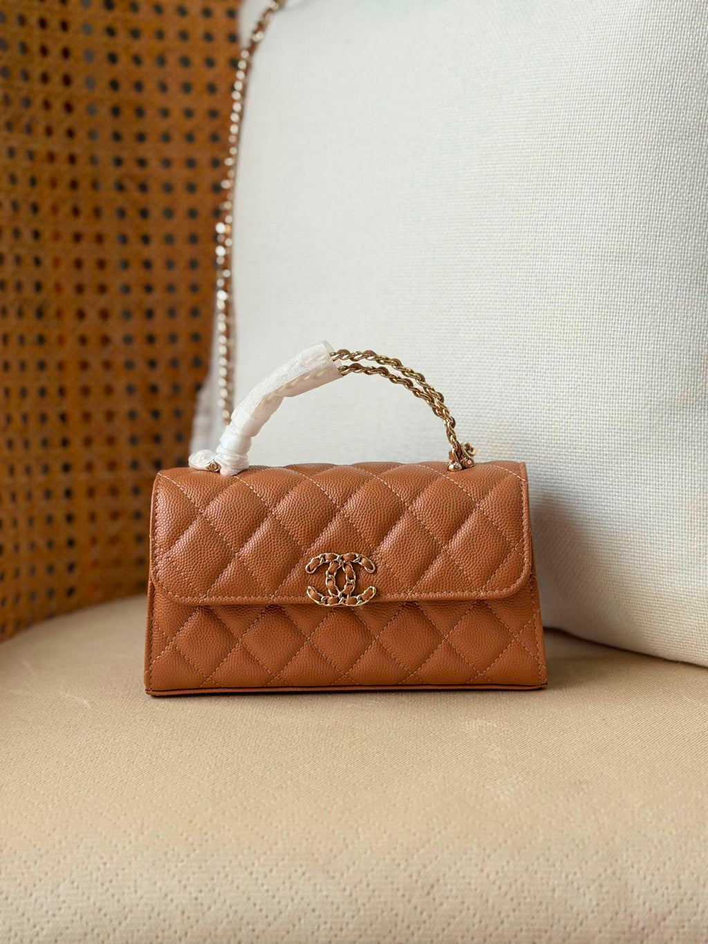 Chanel 25S Calfskin Kelly Clutch with Chain - 7