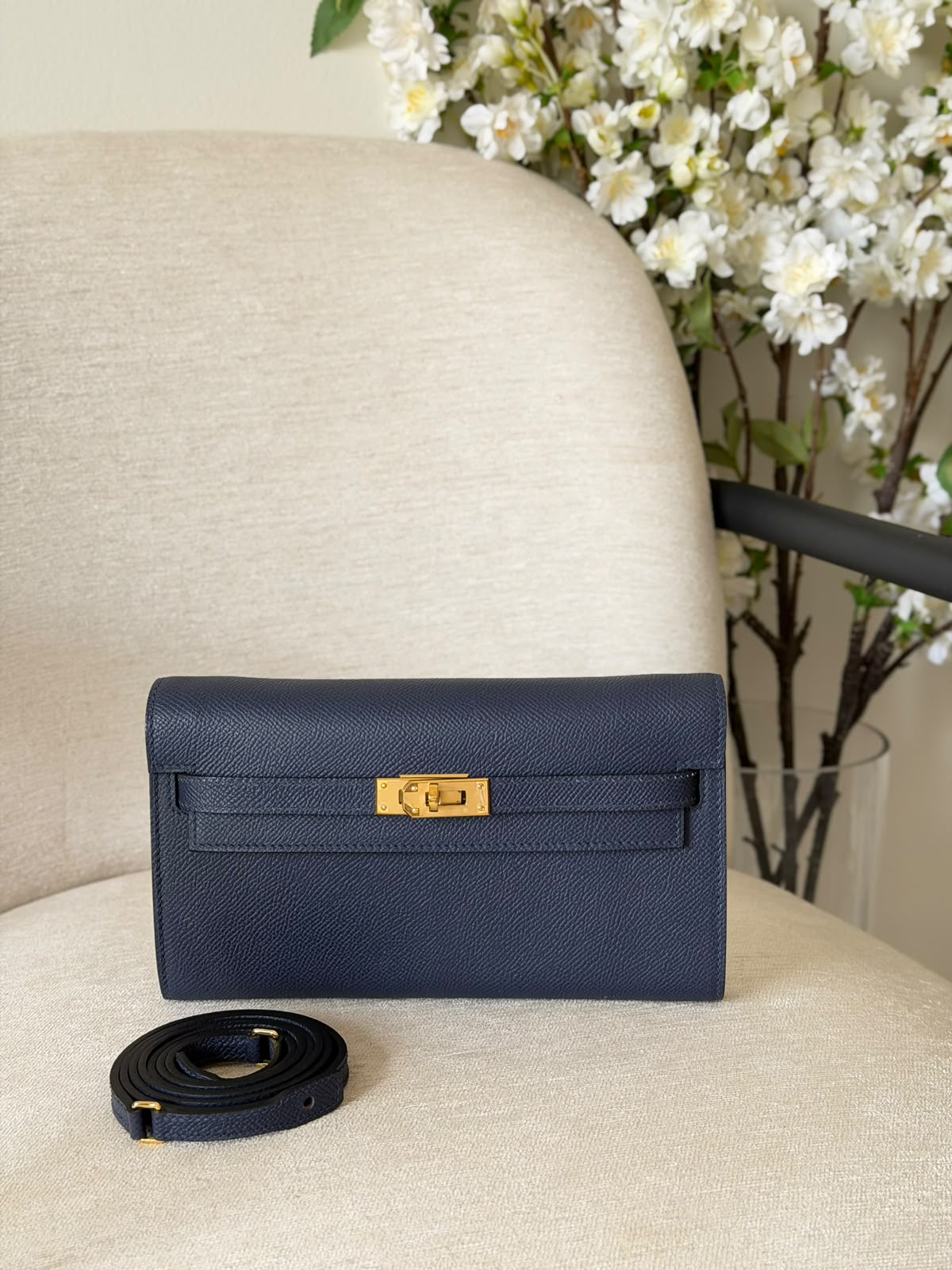 Hermes Kelly To Go Wallet Bag (Golden Hardware) - 6