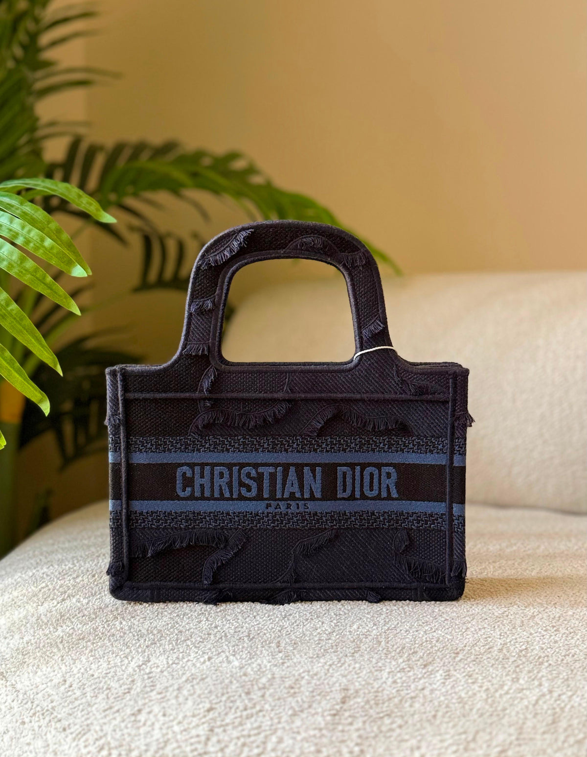 Christian Dior  Oblique Embroidered Canvas Book Tote Bag - 4