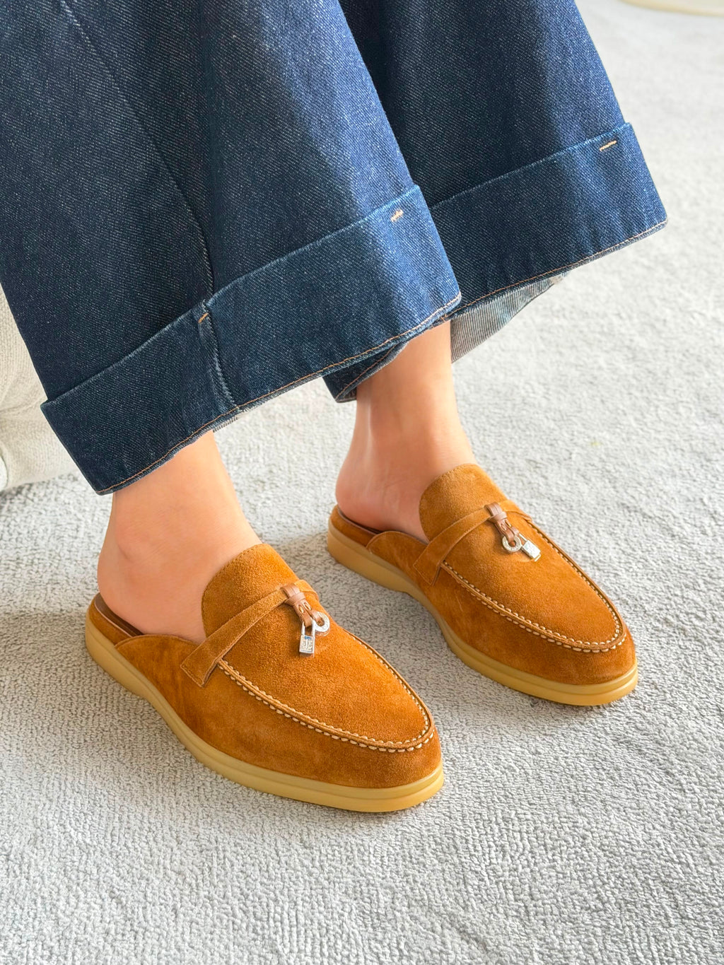 Loro Piana Summer Charms Walk Loafer - 9