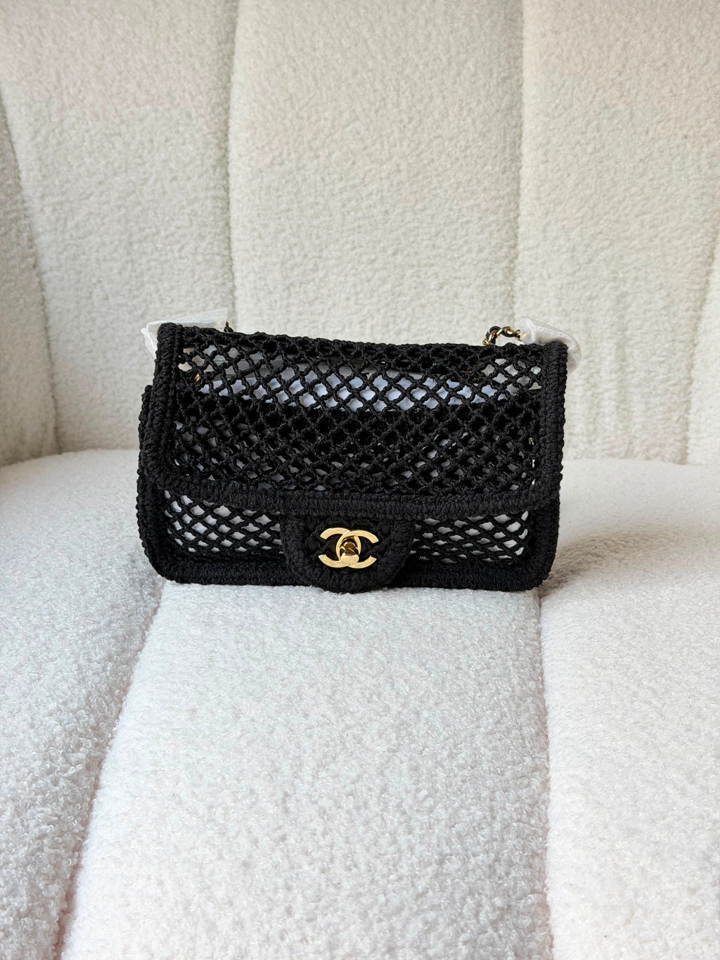 Chanel Small Coco Beach Macrame Flap Bag - 3