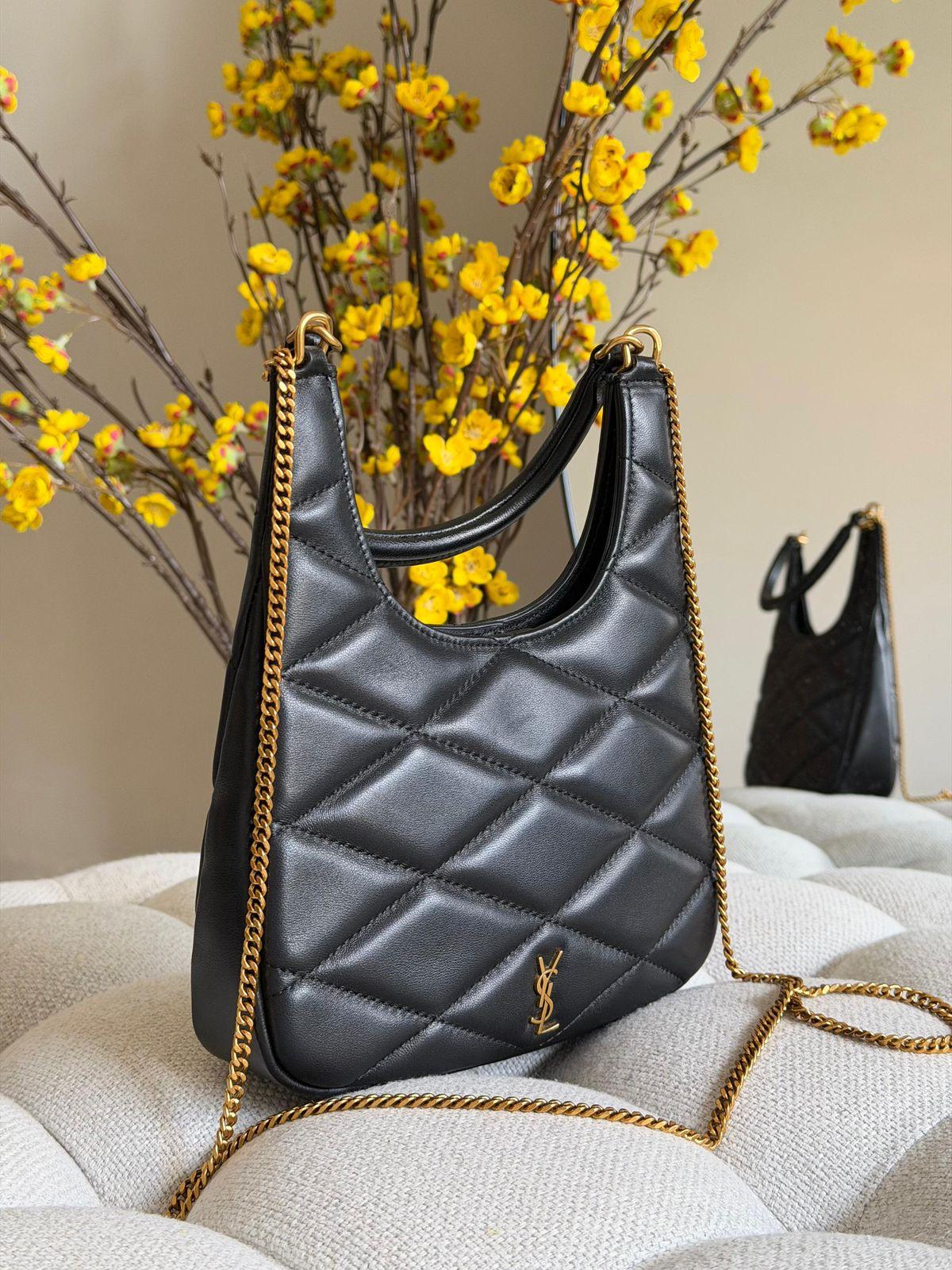 Saint Laurent Sade Mini Hobo Bag - 2