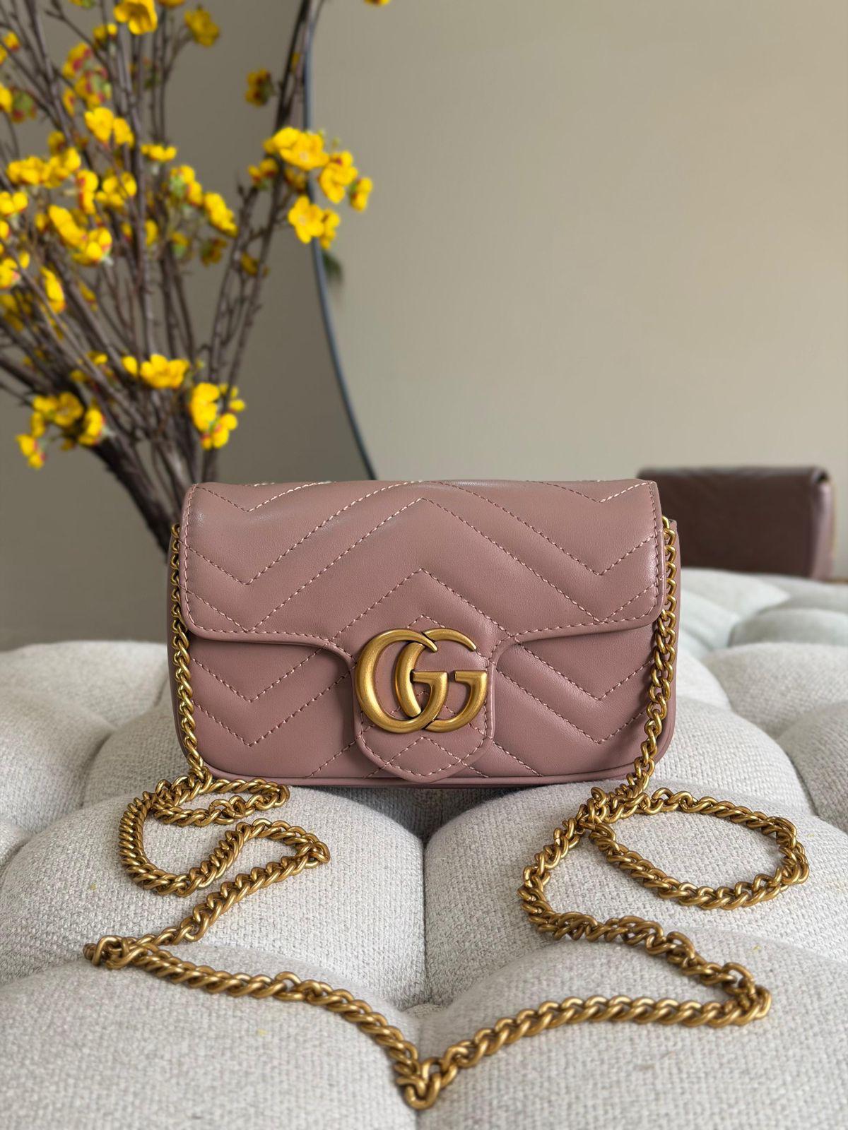 Gucci Super Mini GG Marmont Bag - 2