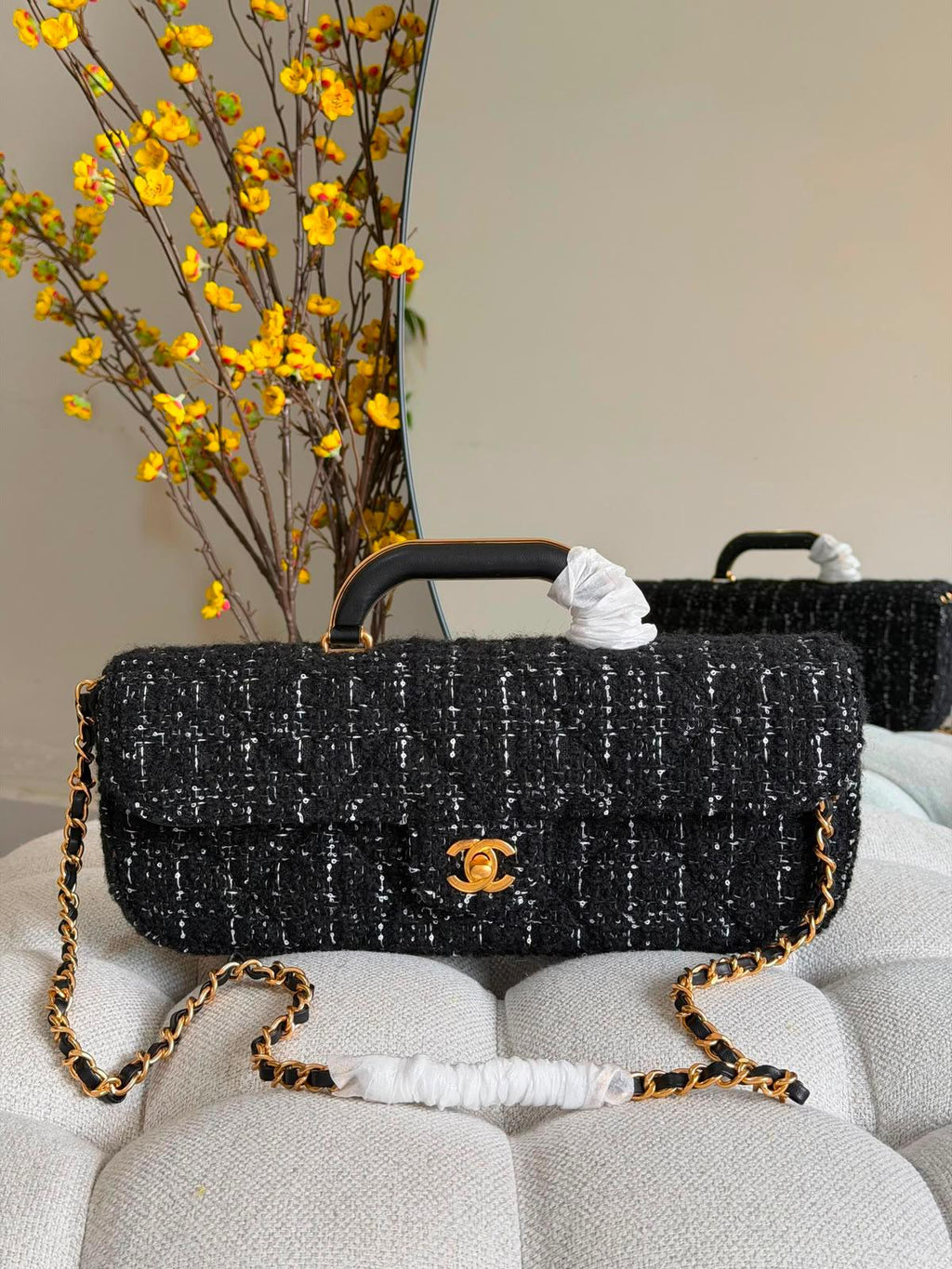 Chanel Classic Long Flap Bag with Top Handle - 2