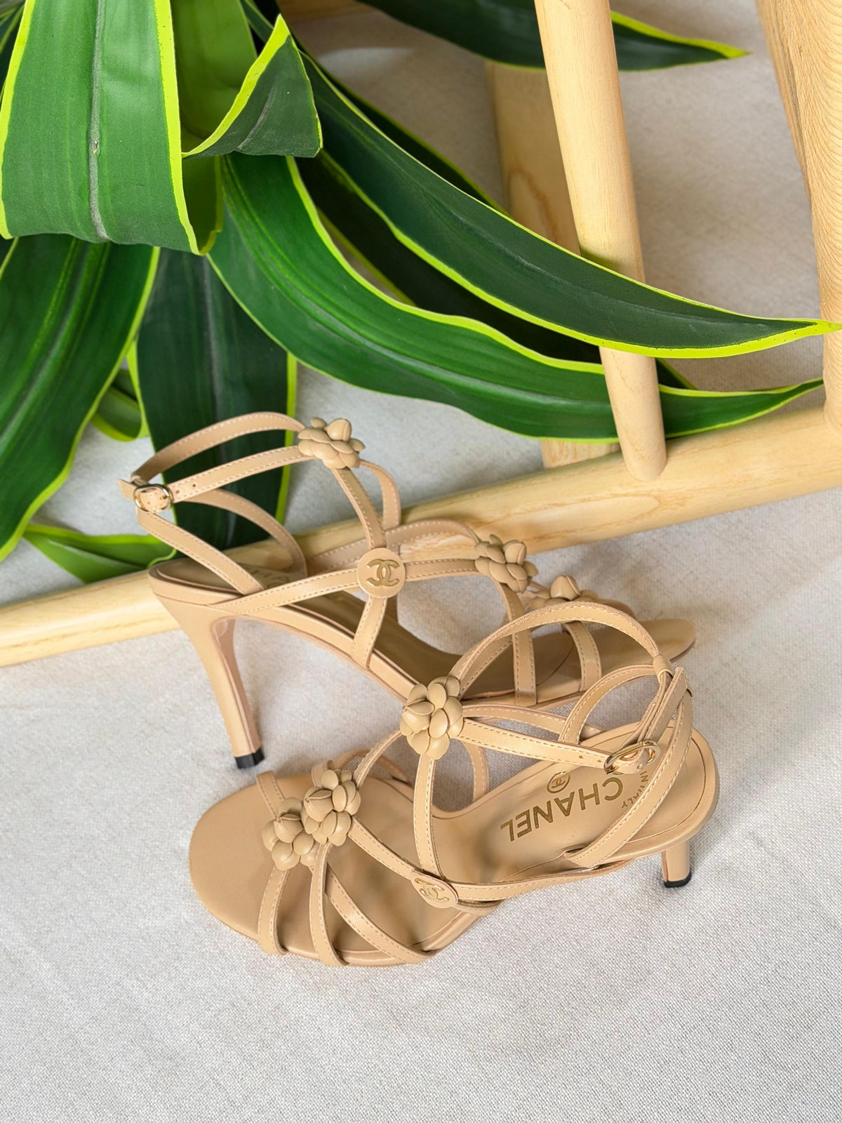 Chanel Camellia Heeled Sandals - 3